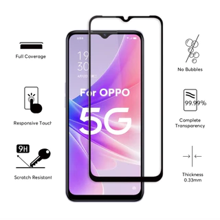 ฟิล์มกระจก 5D เต็มจอ OPPO A15 A15s A16 A16K A52 A72 A93 A94 A95 Reno3Pro Reno4 Reno5 Reno6 Reno6z Reno7 Reno7z Reno7Pro