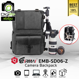 Eirmai Bag EMB-SD06-Z Canvas Backpack For Camera , Flash , Accessories กระเป๋ากล้อง กระเป๋าไฟ กระเป๋ากล้องกันน้ำ