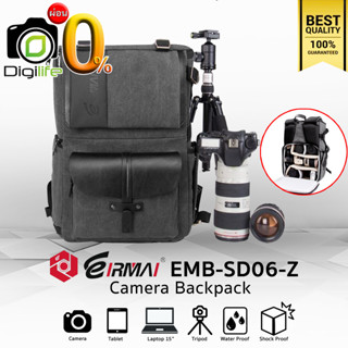 ผ่อน 0%** Eirmai Bag EMB-SD06-Z Canvas Backpack For Camera , Flash , Accessories กระเป๋ากล้อง กระเป๋าไฟ กันน้ำ