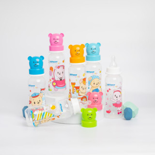 ATTOON แอทตูน ขวดนม ฝาหมี 8 Oz รุ่น Smile (8858740514675)