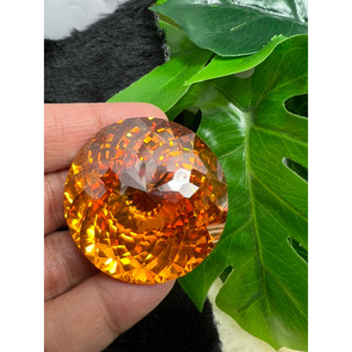 zircon Yellow Diamond Round 40x40mm weight 400 carats