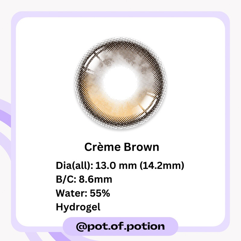 พร้อมส่ง Hapa Kristin — Secretive Kristin สี Creme Brown รุ่น 1 day / เลนส์ รายวัน - รูปที่ 3