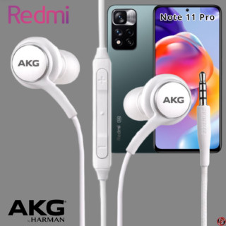 หูฟัง สมอลทอล์ค Redmi 3.5 mm In-Ear เรดมี่ Note 11 Pro และทุกรุ่น อินเอียร์ เสียงดี เบสหนัก สายถัก มีปุ่มปรับระดับเสียงไ