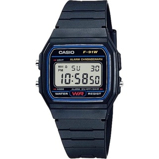 นาฬิกา Casio ดิจิตอล นาฬิกาข้อมือมือสายเรซิน  รุ่น  F-91W นาฬิกาผู้ชาย นาฬิกาผู้หญิง