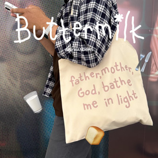 Amywanders กระเป๋าผ้า Buttermilk wanders tote