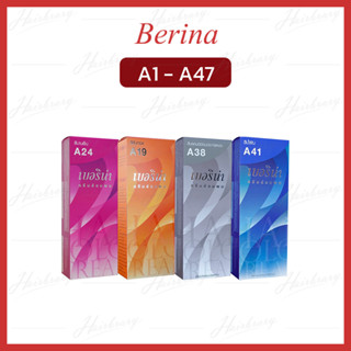 เบอริน่า แฮร์ คัลเลอร์ ครีม Berina Hair Color Cream สีย้อมผม ยาย้อมผม ปิดผมหงอก ปิดผมขาว ครีมเปลี่ยนสีผม