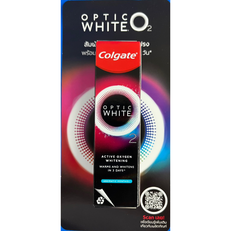 ยาสีฟันคอลเกต อ๊อพติค ไวท์ โอทู 35กรัม