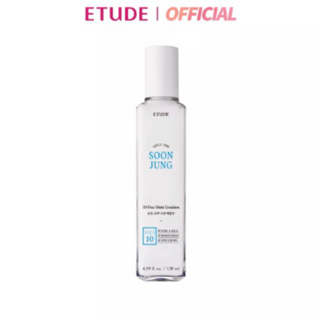 ส่งต่อ ETUDE Soon Jung 10 Free Moist Emulsion (130 ml) อีทูดี้ มอยเจอร์ไรเซอร์