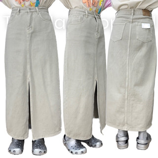กระโปรงยีนส์ korea style code:3037เทา