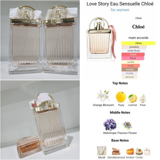 น้ำหอมแท้ Chloe Love Story Eau Sensuelle EDP75ml ไม่มีกล่องและสติ๊กเกอร์