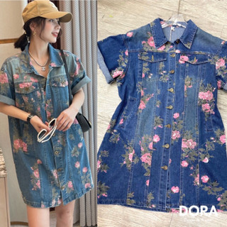 🌈🌿🌼🌺🌸💙💖🇰🇷 Jeans Floral Dress Shir