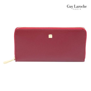 Guy Laroche กระเป๋าสตางค์ใบยาวซิปรอบ รุ่น AGP0173 - สีแดง