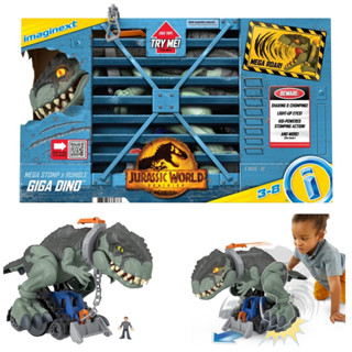 Jurassic World Toys Jurassic World Dominion Dinosaur Toy Mega Stomp &amp; Rumble Giga Dino with Lights &amp; Sounds