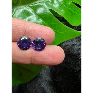 cz Amethyst zircon Round 6mm to 11 mm