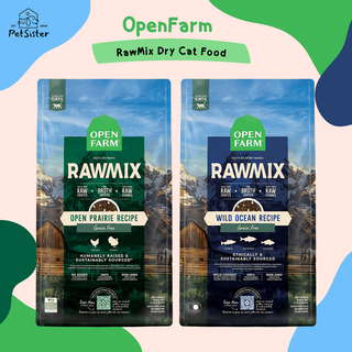 🐱 Open Farm RawMix Grain-Free Dry Cat Food 1kg อาหารแมวเกรดพรีเมี่ยม x Petsister