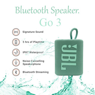 ลำโพงบลูทูธ ลำโพงไร้สาย GO3 ลำโพงมินิ Bluetooth ลำโพงขนาดเล็ก พกพาสะดวก กันน้ำและกันฝุ่น เครื่องเสียงพกพา