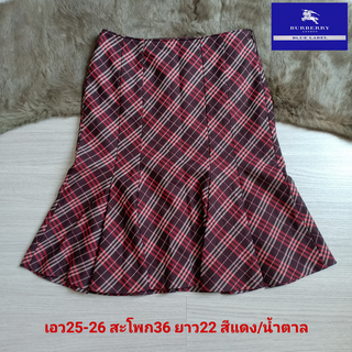 Y2K Burberry nova check แท้ กระโปงทรงระบาย กระโปงBB มือสองสภาพใหม่ ขนาดไซส์ดูภาพแรกค่ะ งานจริงสวยค่ะ