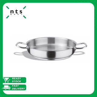 PUJADAS  PAELLA PAN กระทะสแตนเลส304 กระทะทรงตื้น มี2หูจับ รุ่น PUJ1-205