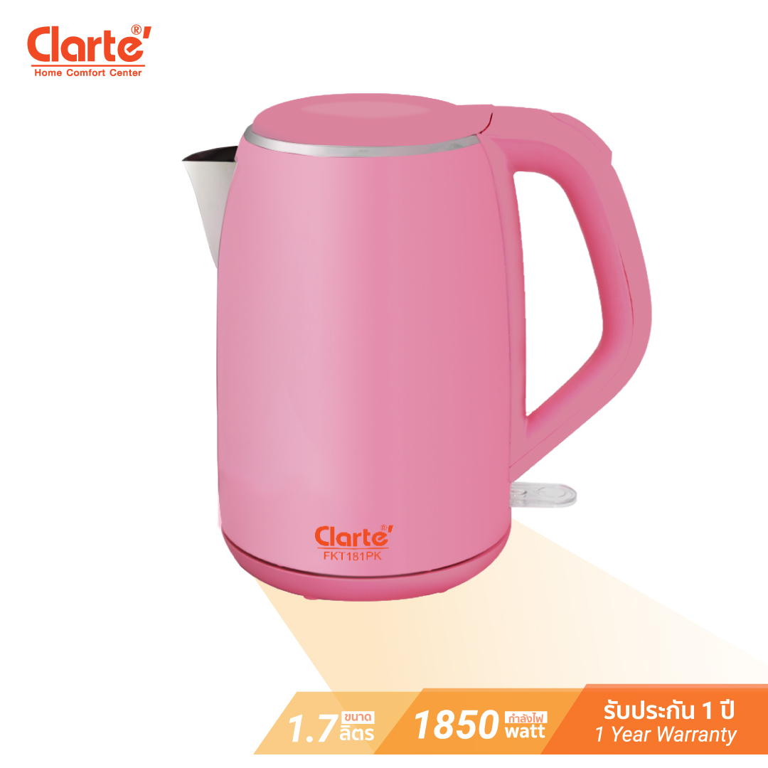 Clarte กาต้มน้ำไฟฟ้า รุ่น FKT181PK - ความสะดวกในการทำน้ำเดือดอย่างรวดเร็ว
