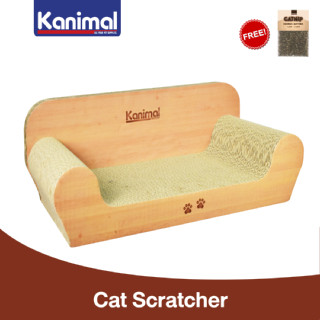 [94425] Kanimal Cat Toy ของเล่นแมว ที่ลับเล็บ ที่ข่วนเล็บแมว รุ่นโซฟาจัมโบ้ ขนาด 55x27x20 ซม. แถมฟรี! Catnip