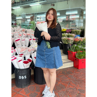 💗 JENNY CHUBBY JEANS SKIRT💗  พร้อมส่ง