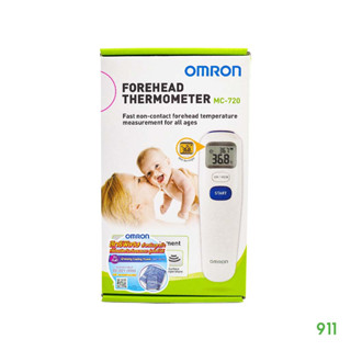 ออมรอน เทอร์โมมิเตอร์วัดไข้ทางหน้าผาก รุ่น MC-720 [1 กล่อง] | Omron Forehead Thermometer MC-720