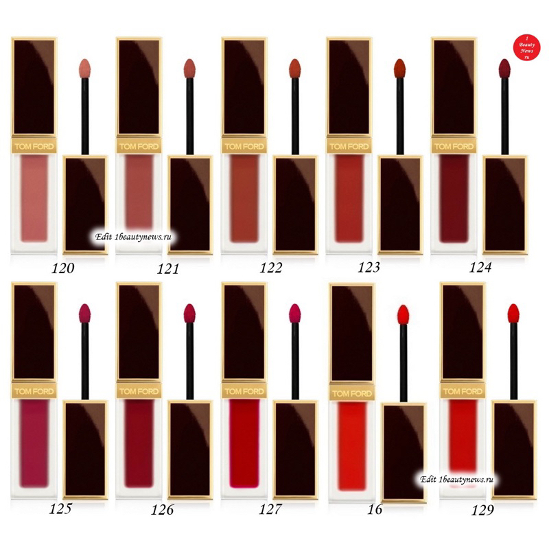 👛Newly TOMFORD ฉลากไทย/พร้อมส่ง ( มีชาร์จสีด้านในค่ะ ) ลิปสติก LIQUID LIP LUXE MATTE