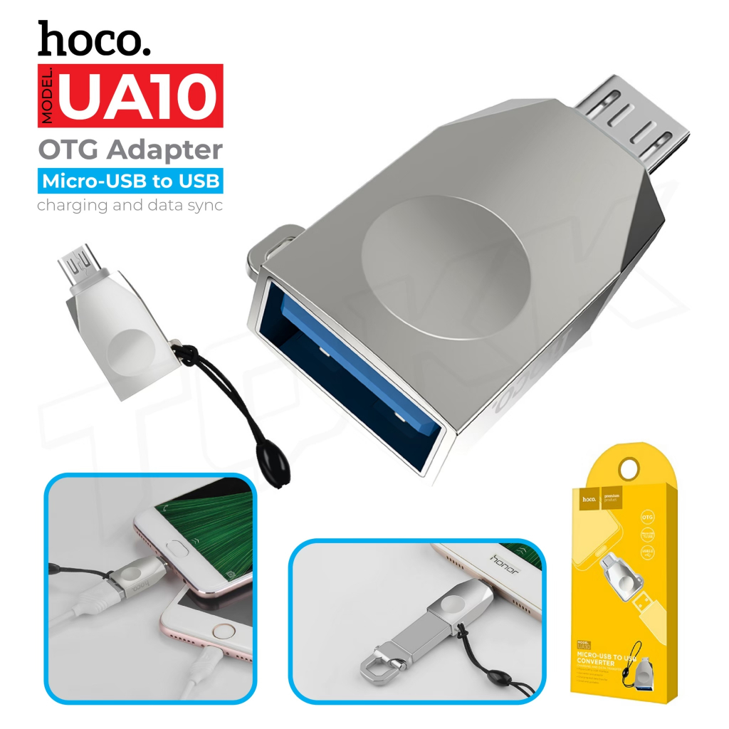 HOCO ของแท้ 100% รุ่น UA6/UA10 อะแดปเตอร์แปลงพอร์ต USB-A to Type-C ITcam