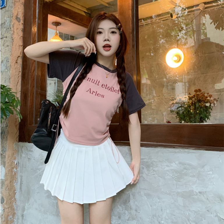 เสื้อยืด เสื้อยืดแขนสั้น งานตัดเย็บสวย สวมใส่สบาย เข้าได้กับทุกออกเเบบ #150228