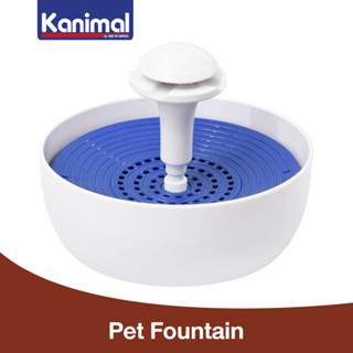 Kanimal Pet Fountain น้ำพุให้น้ำอัตโนมัติ น้ำพุแมว น้ำพุสุนัข พร้อมไส้กรอง กรองฝุ่น น้ำสะอาด ความจุ 1.8 ลิตร