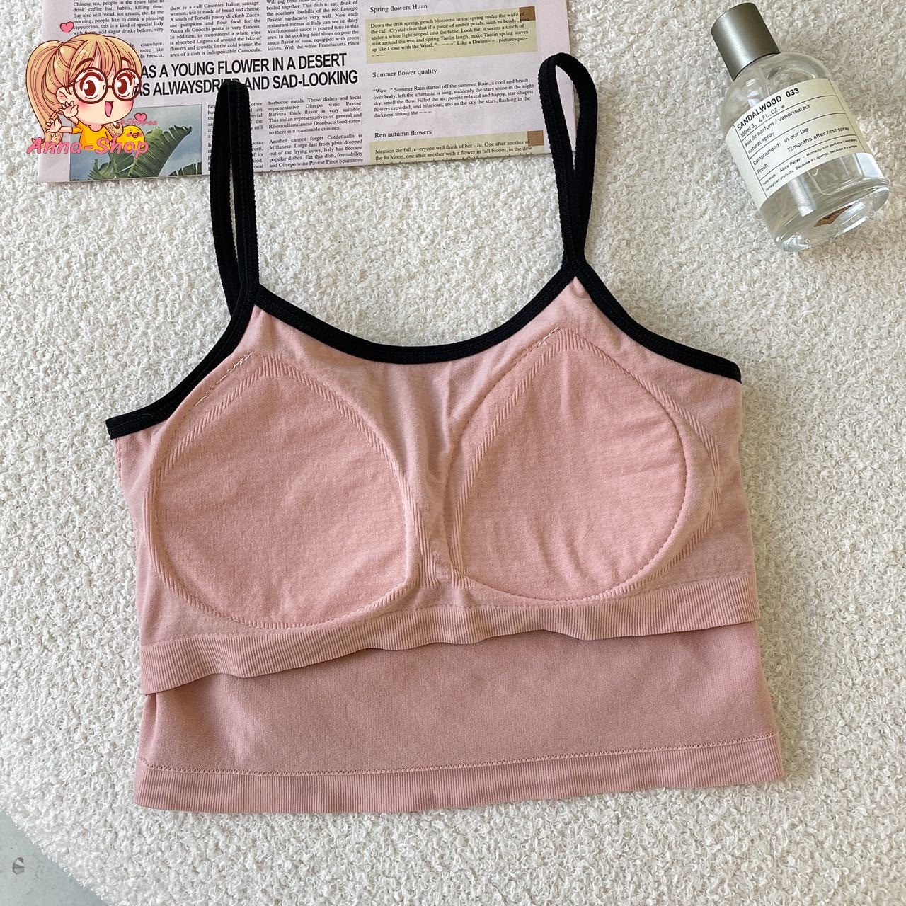 annacny  เสื้อสายเดี่ยวแฟชั่น💦 เสื้อกล้าม  เสื้อครอป 👚ผ้ายืดตามตัว A135 - รูปที่ 4