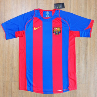 เสื้อบอลย้อนยุค ทีมบาร์เซโลน่า ชุดเยือน ปี 2004/05 งานเกรด AAA Barcelona Retro 2004/05 AAA