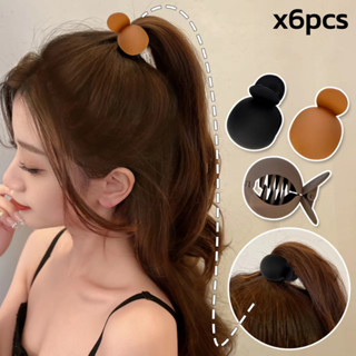 กิ๊บหนีบผม ตัวหนีบผม Hair clips 1แพ็ค 6ตัว สไตล์เกาหลี ติดผมแฟชั่น ติดหางม้า convincing