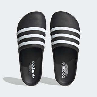 รองเท้าแตะ Adidas adiFOM Adilette Slide Black White Adidasของแท้100%
