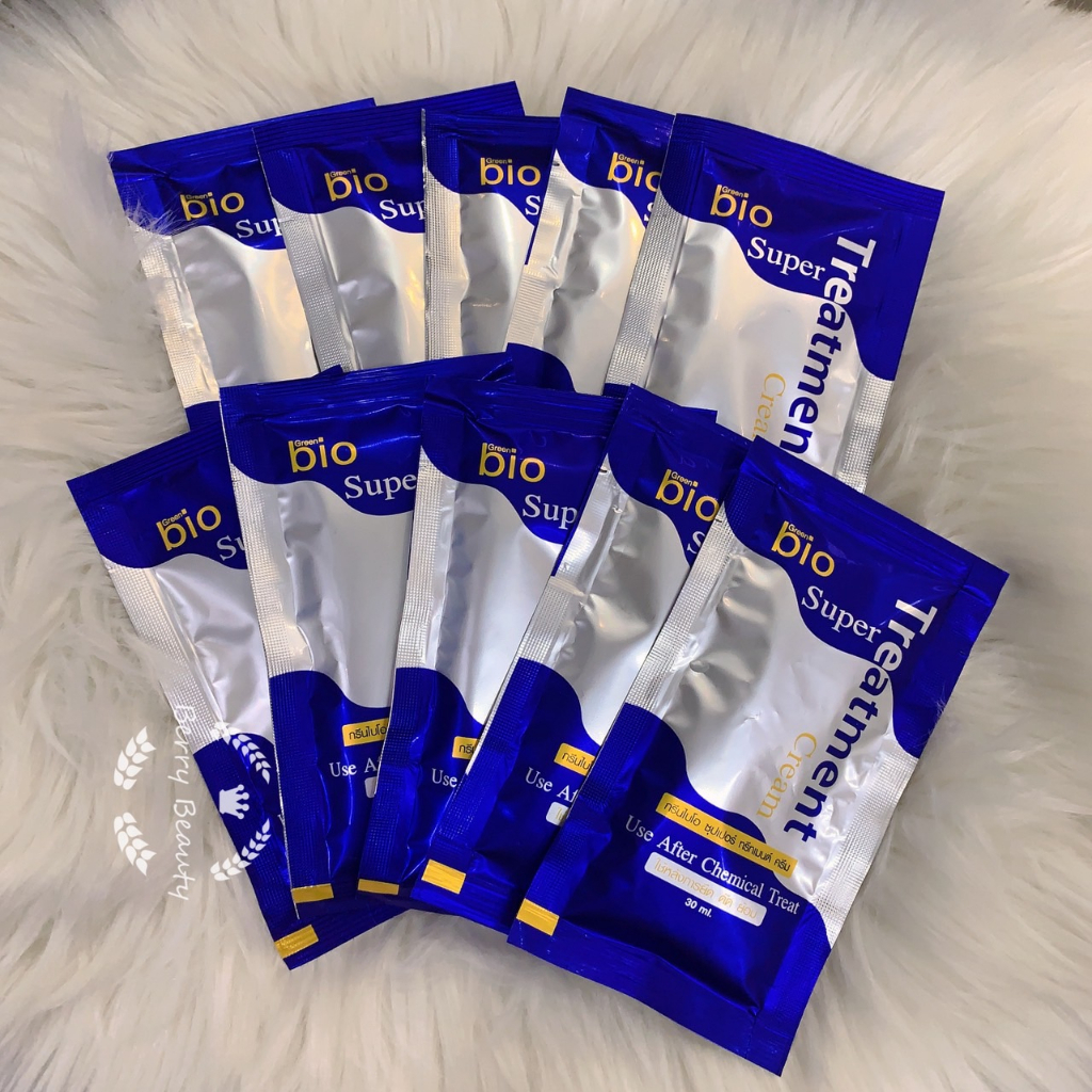 (10ซอง )พร้อมส่ง* ‼️Green  Bio Super Treatment ทรีตเม้นต์ แบบซอง10ซองพร้อมส่ง ราคา ถูกที่สุด ดีลบีเคเค แกลเลอรีภาพที่ 8