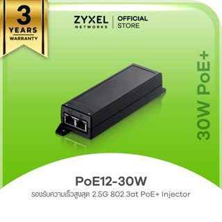 ZYXEL PoE12-30W PoE Injector 1 Data พอร์ต และ 1 POE พอร์ต PoE Power budget 30W รองรับความแร็ว 100M/1G/2.5G