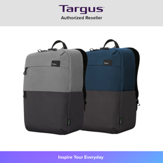 Targus Sagano EcoSmart Travel Backpack (TBB634) กระเป๋าเป้สำหรับโน๊ตบุ๊ค 15.6" ทำจากวัสดุรีไซเคิล ดีไซน์สวย พกพาสะดวก