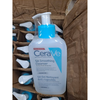 💖【ขายสินค้าราคาถูก】CeraVe SA Smoothing Cleanser 236ml สินค้ามีความชำรุดเล็กน้อย แต่ไม่มีผลกระทบต่อการใช้งาน