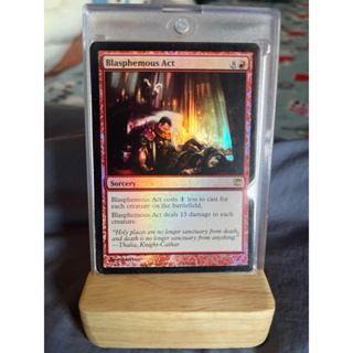 การ์ด MTG Blasphemous Act Foil Red Magic the gathering EDH รุ่น ISD สภาพ Nm