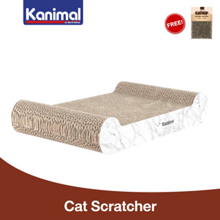 [CS-1007] Kanimal Cat Toy ของเล่นแมว ที่ลับเล็บแมว รูปกระดาน สำหรับแมวทุกวัย Size M ขนาด 50x22x7.6 ซม. ฟรี! Catnip