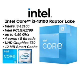 CPU (ซีพียู) INTEL CORE I3-13100 3.4 GHz (SOCKET LGA 1700) รับประกัน 3 - Y