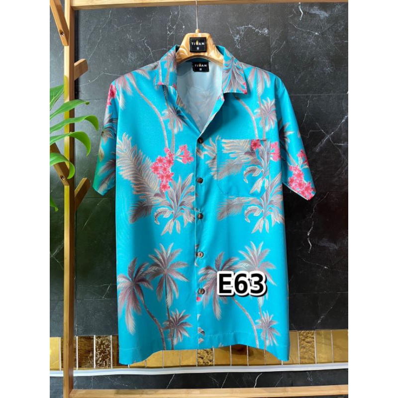 เสื้อเชิ้ต เสื้อฮาวาย ผ้าไหมอิตาลีไม่ยับไม่ร้อนไม่ต้องรีด แฟชั่นชาย แฟชั่นเกาหลี ร้านเสื้อผ้าผู้ชาย