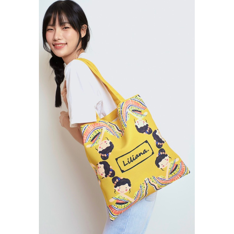 กระเป๋าผ้าแคนวาส รุ่น liliana (พร้อมส่ง)