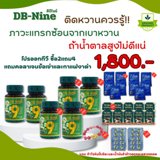 (ส่งฟรี!!!) (ฟรี!!!คูปองส่วนลด100) DB-Nine ดีบีไนน์ อาหารเสริม สมุนไพรเบาหวาน ความดัน ลดน้ำตาลในเลือด