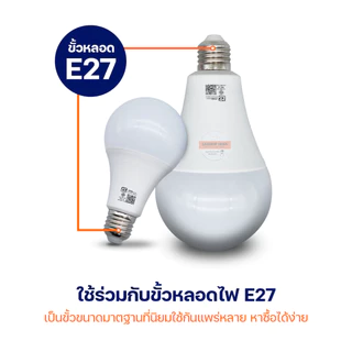 หลอดไฟ LED แสงสีขาว/วอร์มไวท์ ทรงกลม ขั้ว E27 ไฟบ้าน ประหยัดไฟ BULB LS 25W,18W,15W,13W,9W,7W,5W,3W