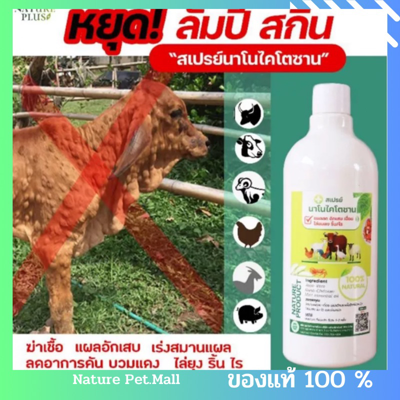 1. #สเปรย์นาโนไคโตซาน
2. #รักษาลัมปีสกิน
3. #รักษาโรคผิวหนัง
4. #เลียได้
5. #เก็บได้นาน1ปี