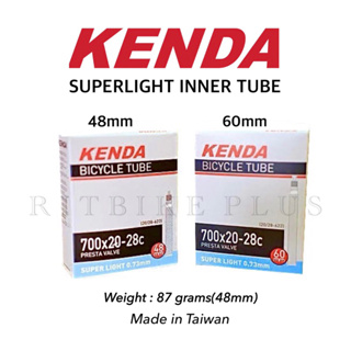 +ยางในเสือหมอบ KENDA SUPERLIGHT 700x20-28c วาว์ล 48mm.60mm.