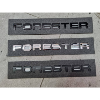 FORESTER 2.0 i-S / i-L minochange eyesight 4.0 subaru letter logo for rear trunk โลโก้ตัวอักษร ซูบารุ ฟอเรสเตอร์ สามสี