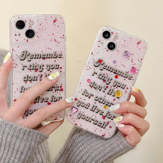 💕พร้อมส่ง💕iPhone 14 13 12 11 Pro Max เคส for เคสไอโฟน11 น่ารัก บางเบาพกพาง่าย แฟชั่น เรียบง่าย เคสนิ่ม Case