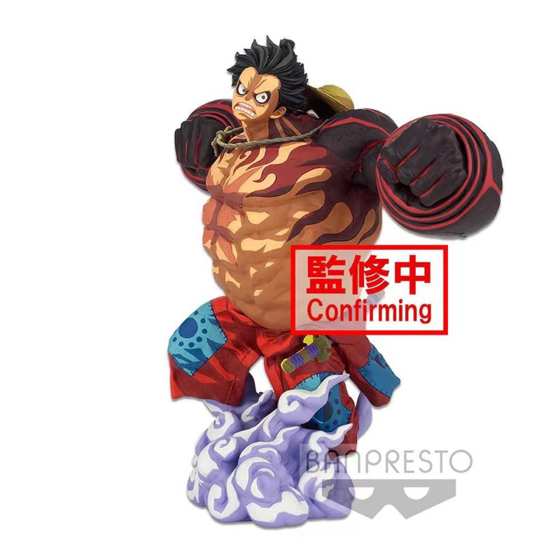 ของแท้💯One Piece World Figure Colosseum 3 Super Master Stars Monkey D. Luffy Gear 4 (Two Dimensions) สีมังงะ